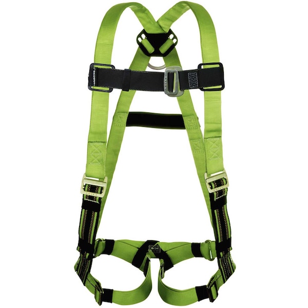 Honeywell Miller DuraFlex Python Pass Through Full Body Harness with D-Ring, Universal, Green P950-4/UGN - main